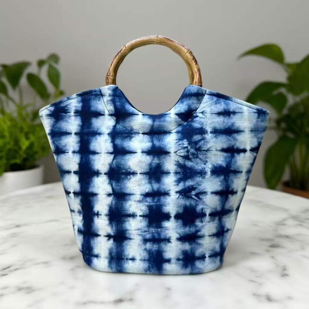 Sac à main Vintage Tie Dye Ba Bamboo Stripe Style ethnique