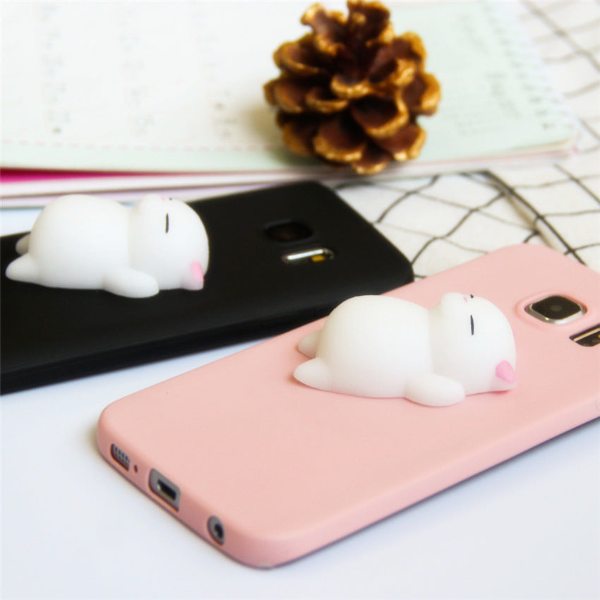 Étui de téléphone mobile Samsung cat tridimensionnel