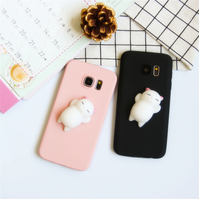 Étui de téléphone mobile Samsung cat tridimensionnel