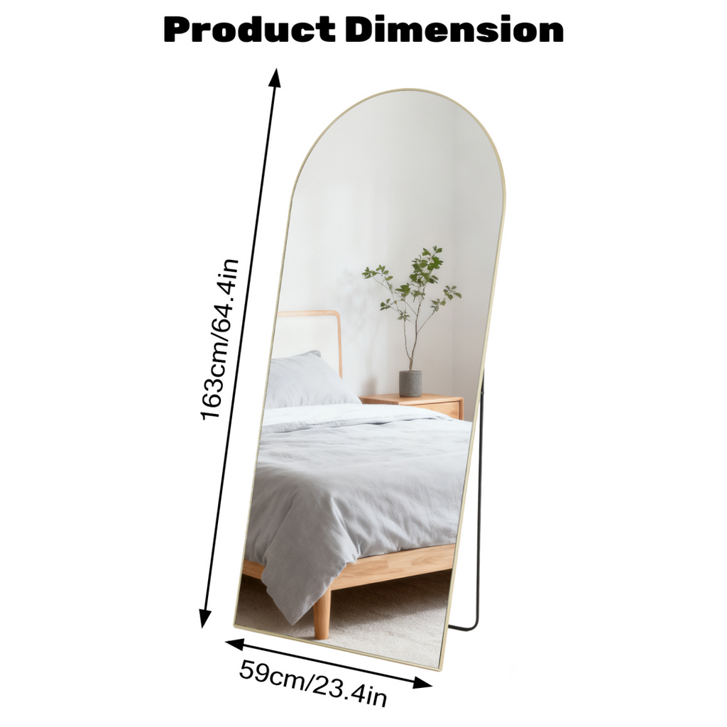 Rectangle Miroir pleine longueur