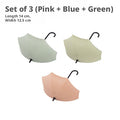 Parapluie Crochet-Nordique Rose Bleu Vert-3 pcs-Bag