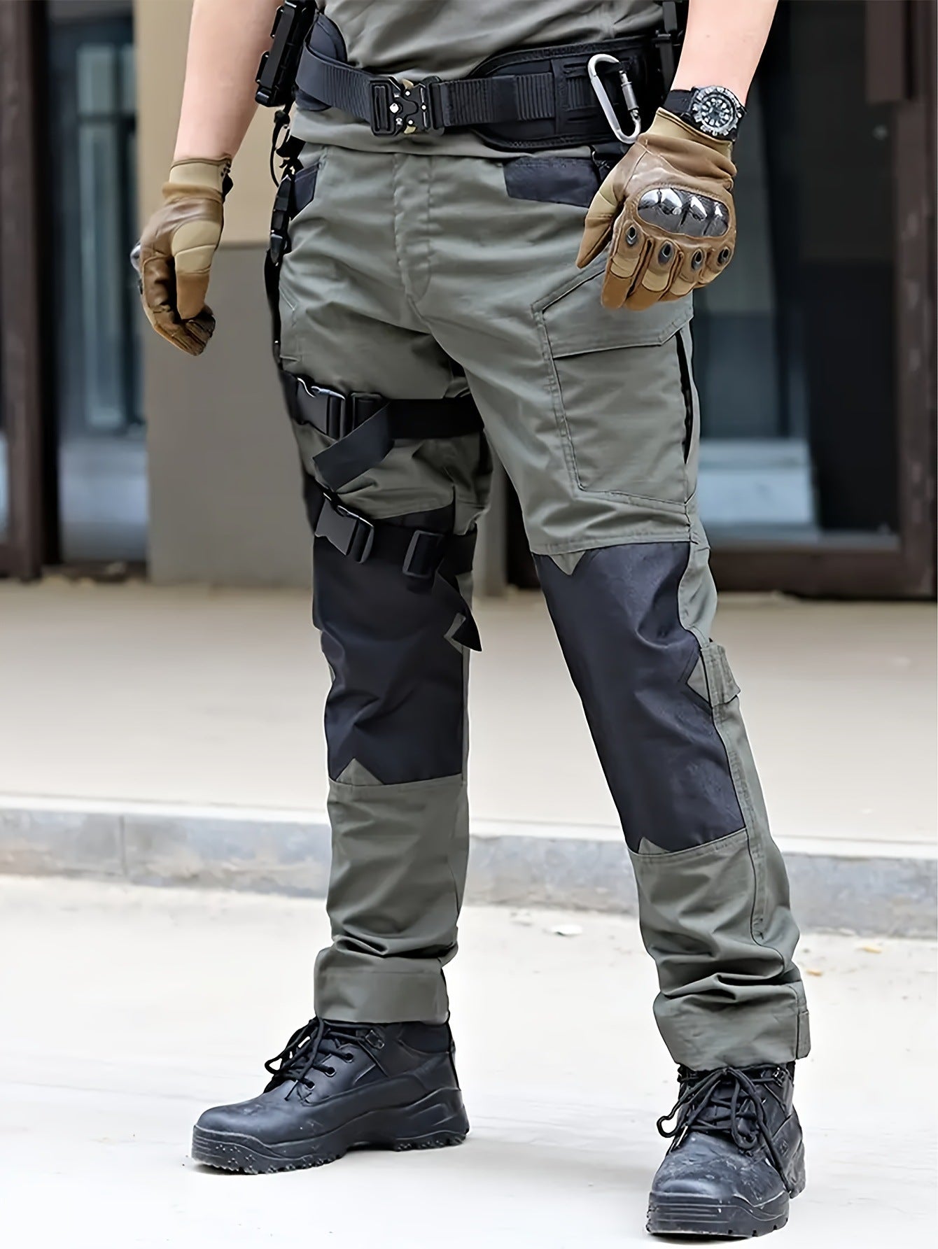 Hommes Entraînement de combat extérieur Pantalons de fret avec plusieurs poches