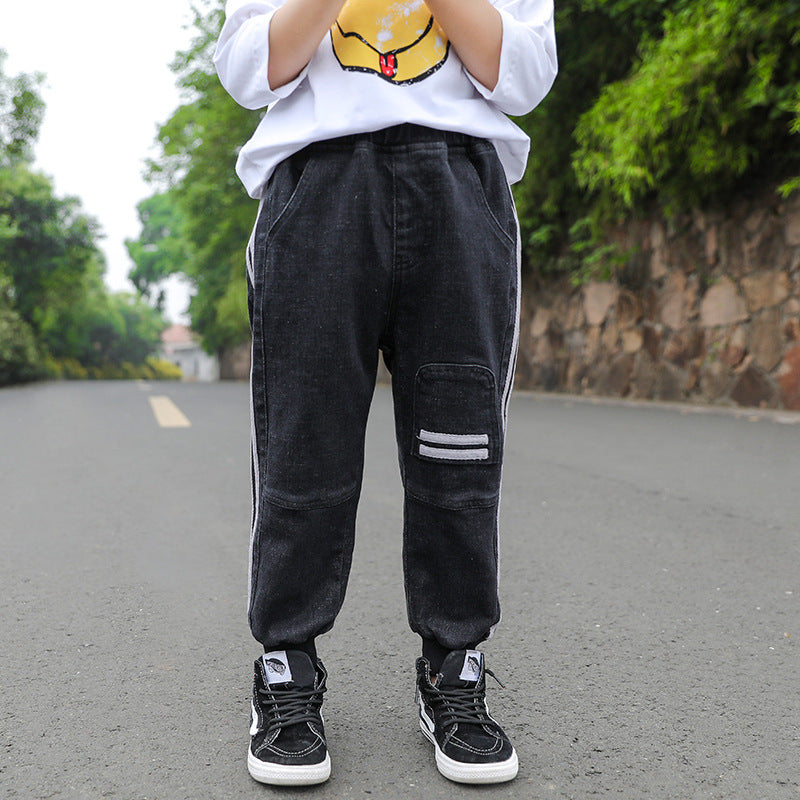 Spring Boys Pantalons Casual Printemps et Automne Version Coréenne des Pantalons