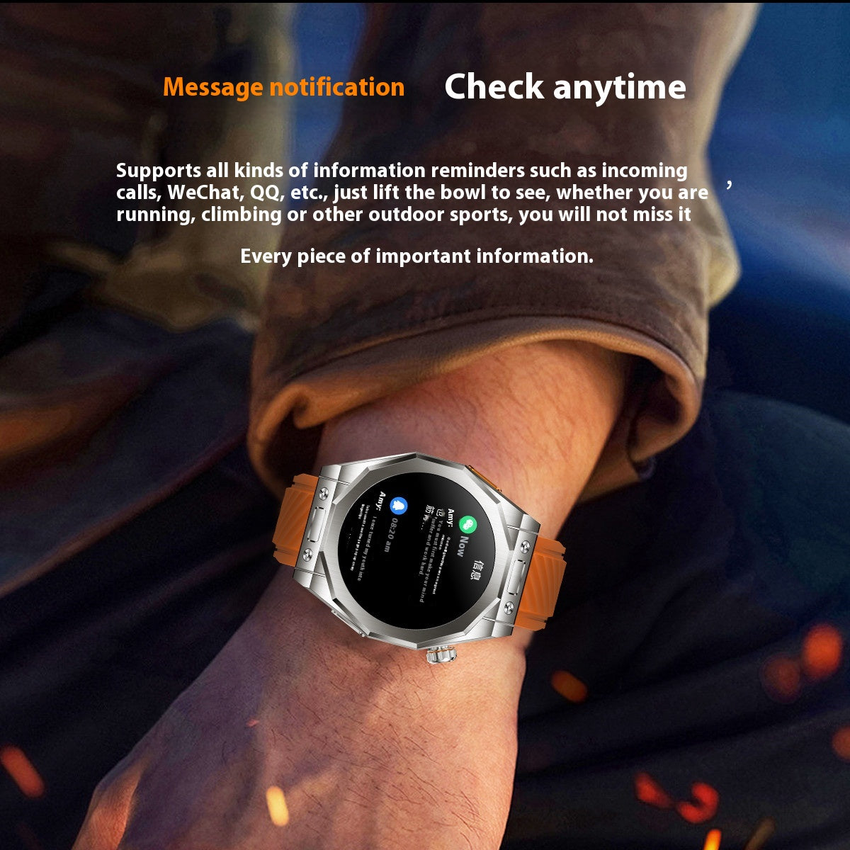 Taux réel de montre intelligente NFC Bracelet de sport de qualité trois bracelets