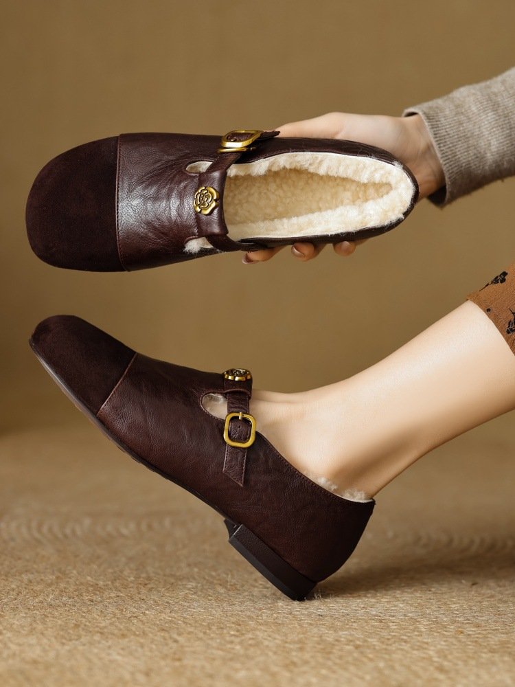 Camellia Vintage pour femme Mary Janes