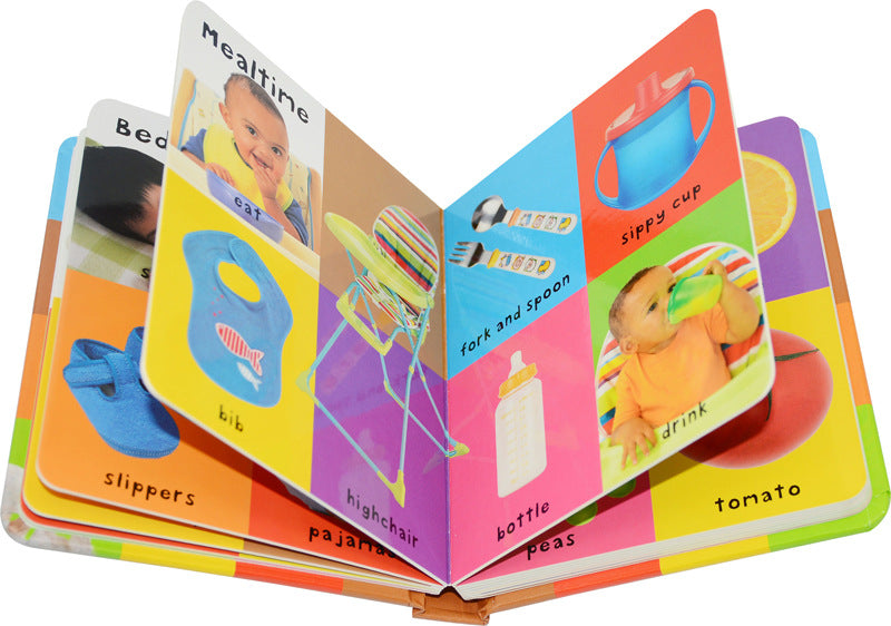 Livre de carton original anglais des premiers mots