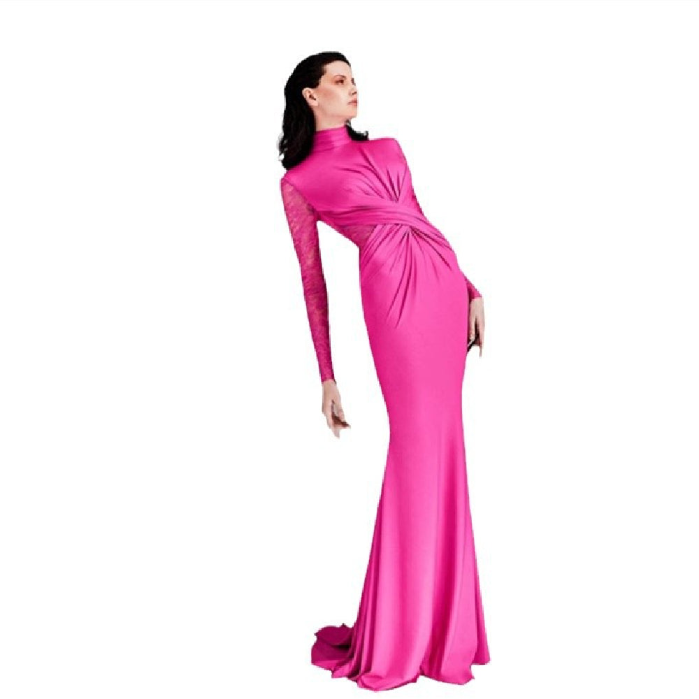 Robe de taille en dentelle plissée vintage