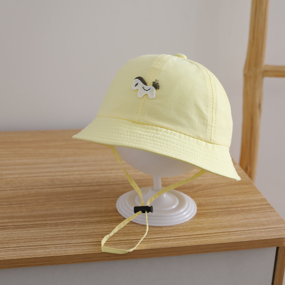 Summer Boys and Girls Cartoon Sun Hat - Mignon Petit Cheval Chapeau Pêcheur pour Enfants - Mult