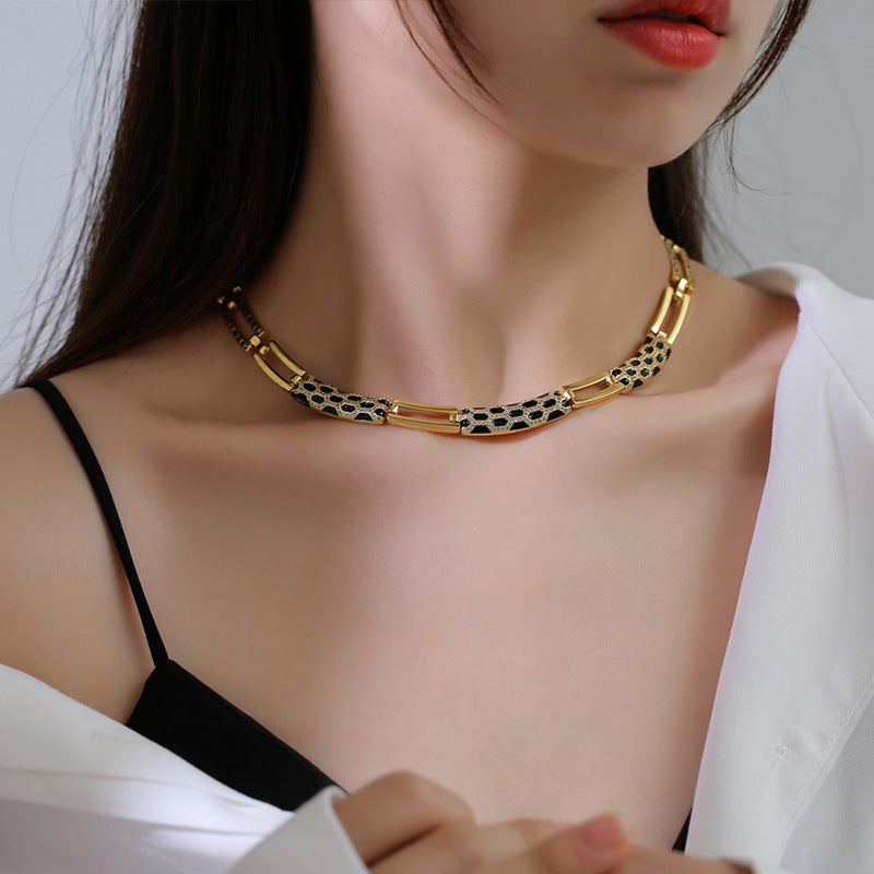 Collier boucle d'oreille style coréen