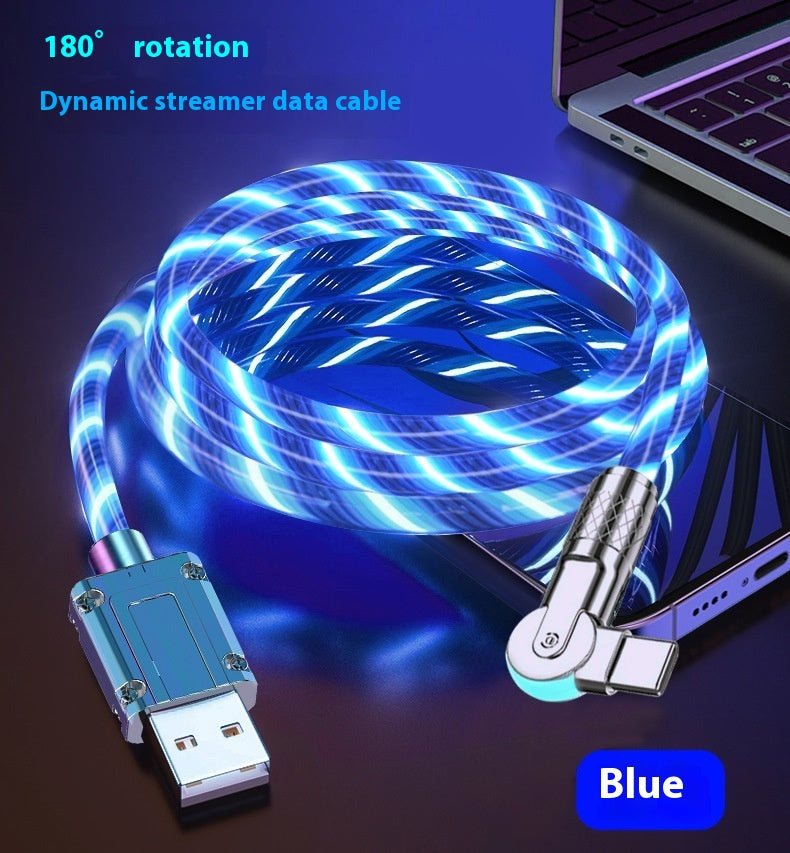 Colorful Cheval Racing Light Car Atmosphère Fil de charge Super rapide
