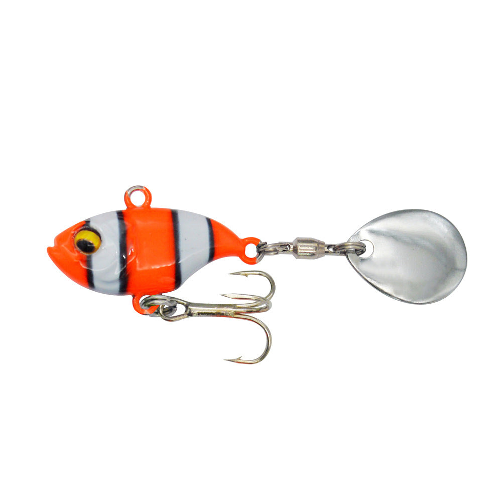 Tôle de fer de pêche en mer métal Lure Paillettes rotatives