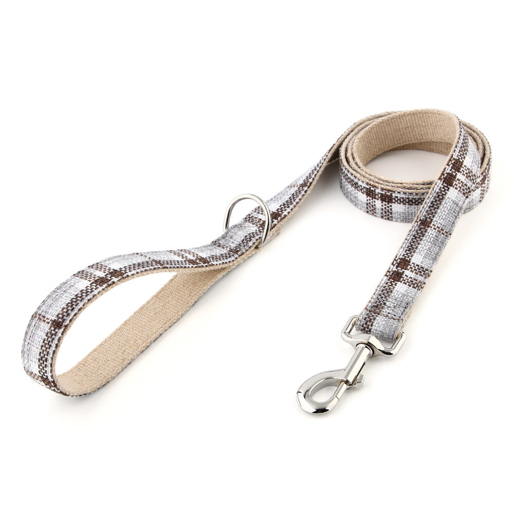 Feuille de chien coton et lin pour la marche extérieure
