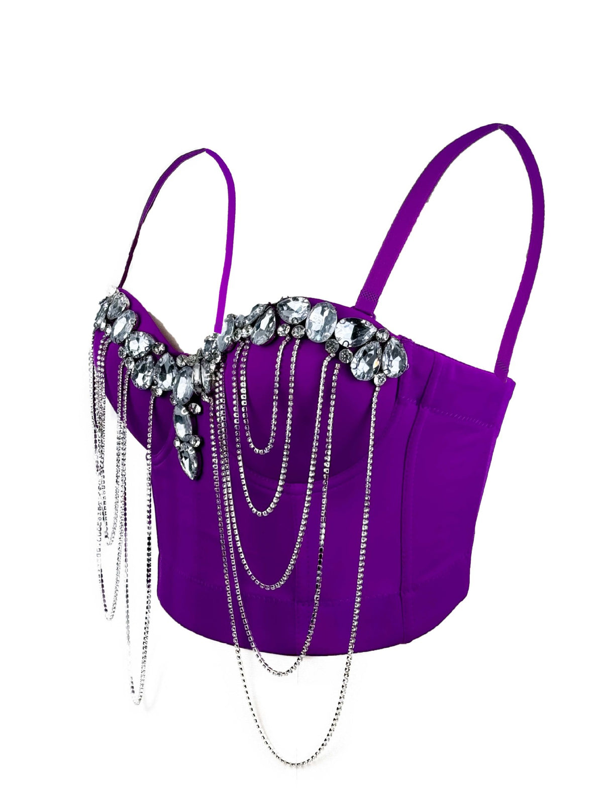 Chaîne blanche Diamond Sexy Corset Design Sens européen et américain Style intérieur porter Adv