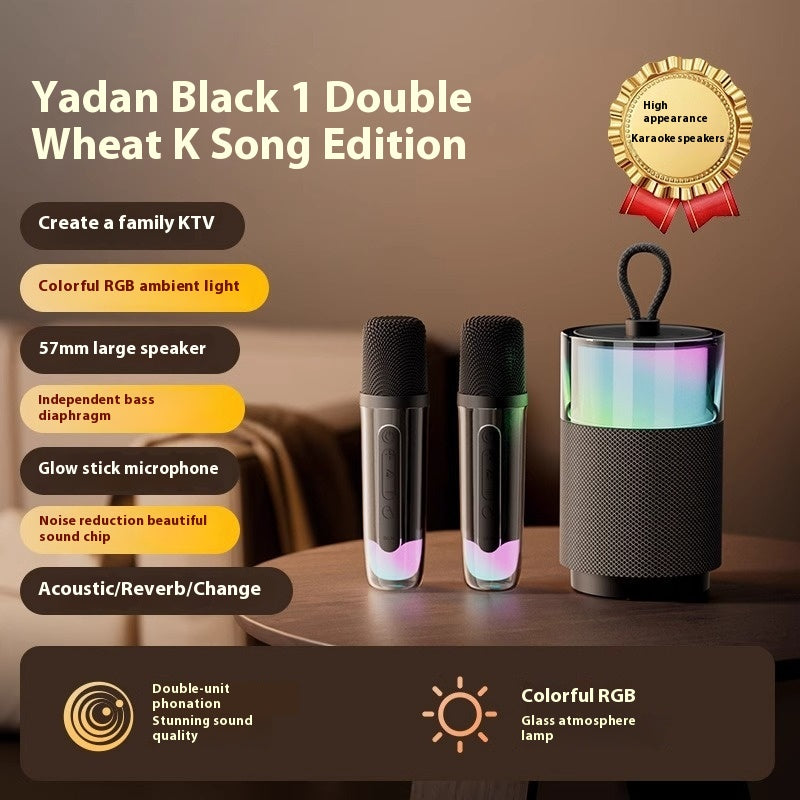 Mini Bluetooth sans fil haut-parleur couleur lumière sous-woofer longue durée de vie de la batterie
