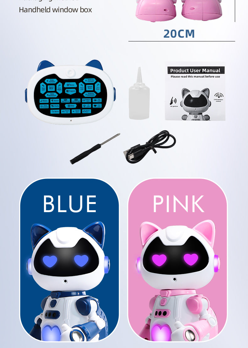 Programmation intelligente Gesture Induction Robot Spray Lampe Respirante Cool Jouets pour enfants