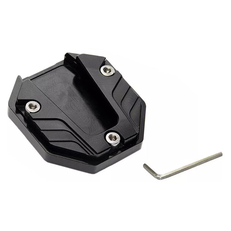 Scooter moto CNC Support latéral agrandir Plaque de pied Kickstand Extension Pad 1PC