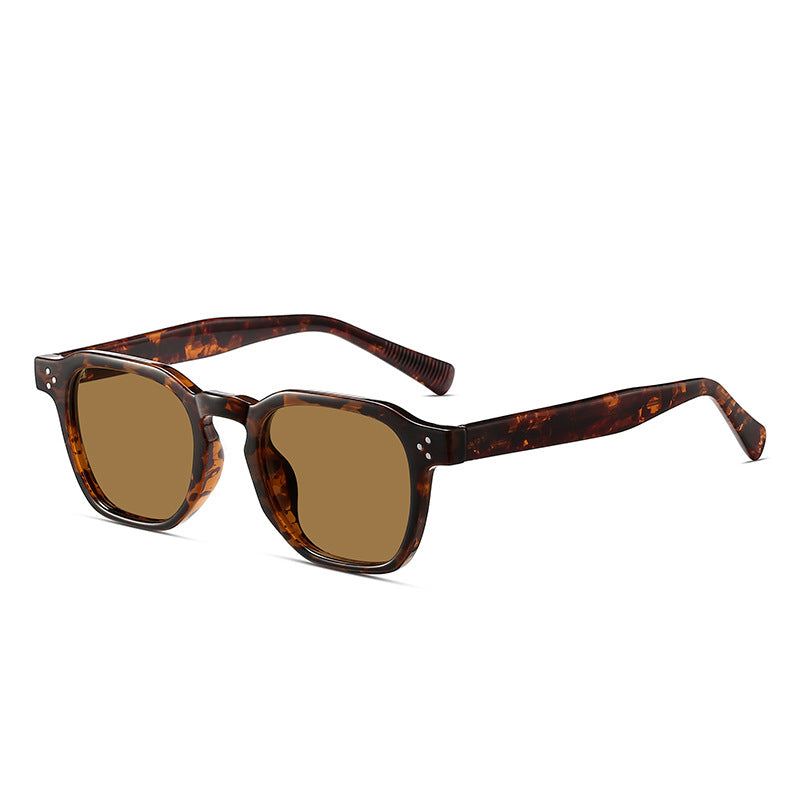 Lunettes de soleil rétro polygonales pour hommes et femmes