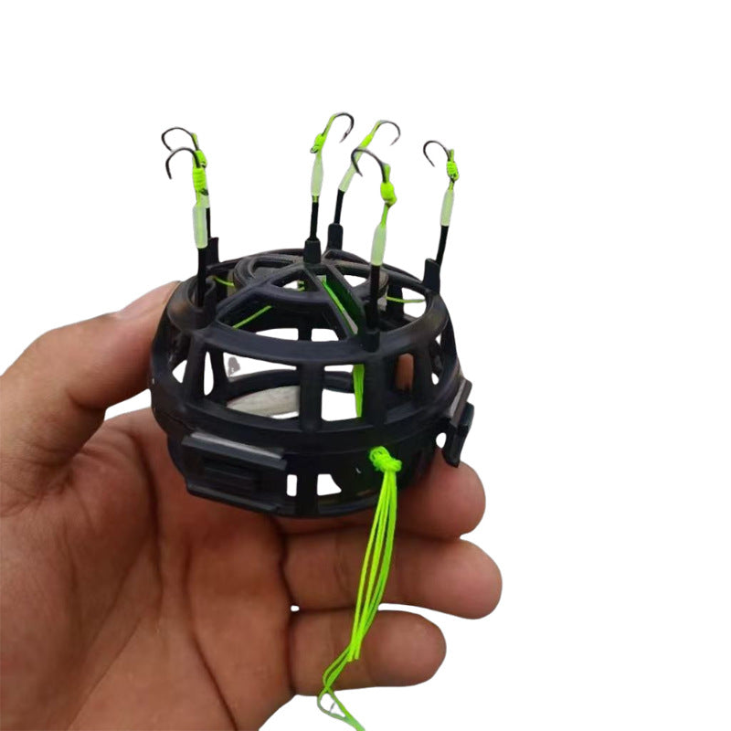 Anti-vers le bas de l'ail Cage Crochet de moulage Rod Rig