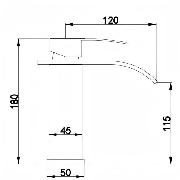 Robinet de toilette à poignée unique Robinet de lavoir en acier inoxydable Trou unique-TP