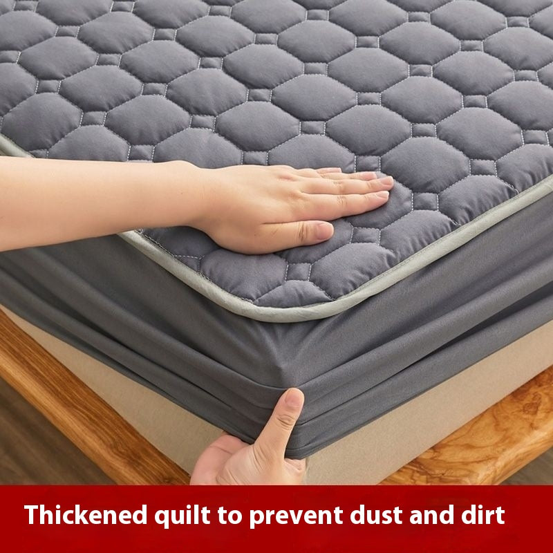 Épaisseur anti-poussière Non-dérapant Four Seasons Universal Quilted Fitted Sheet