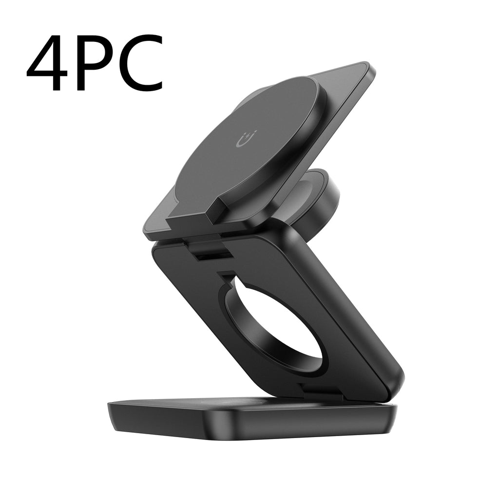 Support de téléphone mobile chargeur magnétique pliable