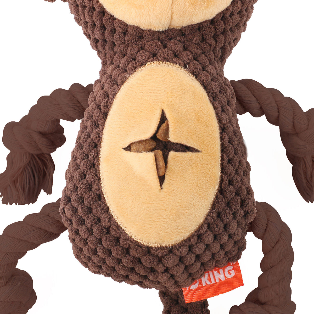 Durable squeaky plush toy for tough chewers