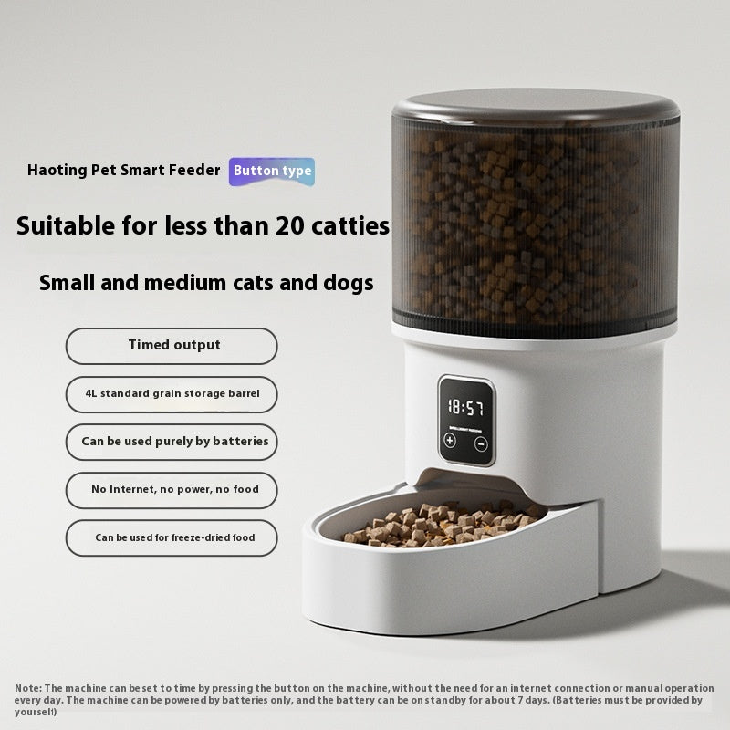 PET Intelligence Automatique Animal Feeder 4L