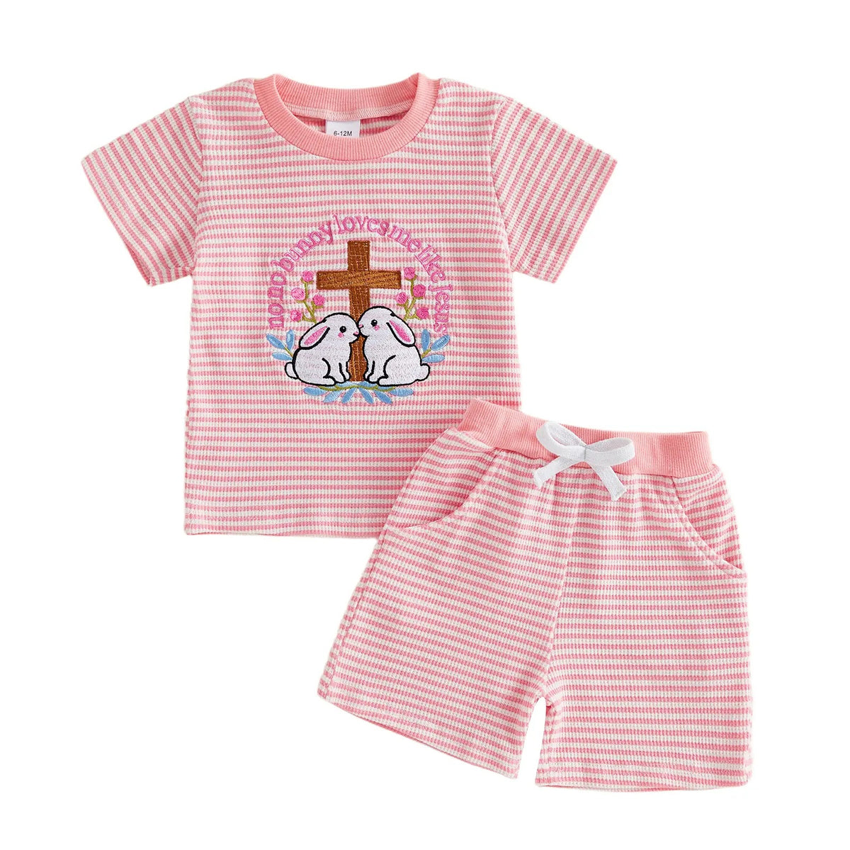 Short-sleeved summer set for boys and girls