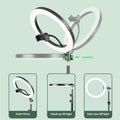 Cross Bar Plateau Rangement Rack avec Microphone Beauty Fill Light Photography Floor Mobile Pho