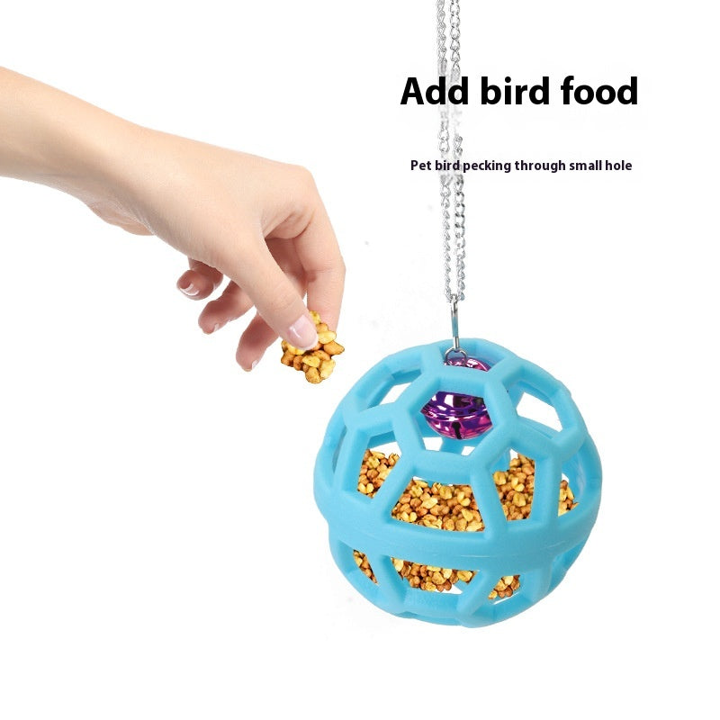 Plastic Gnawing Molar Chewing Soulagement Stuffy perroquet suspension boule de cloche