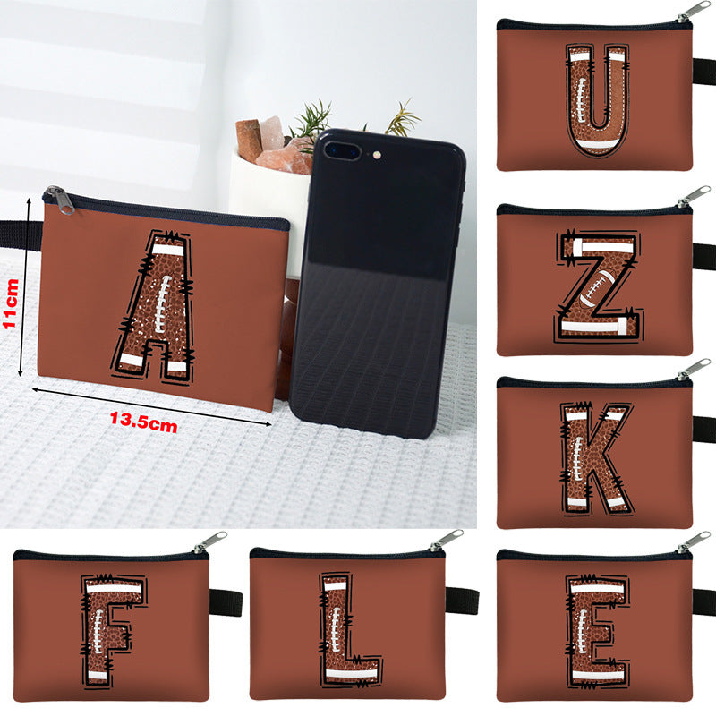 Creative Baseball Themed Lettre Coin Purse