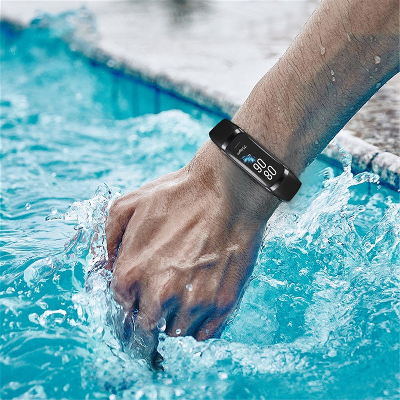Écran de couleur Mode multisport Température du corps et fréquence cardiaque Imperméable Santé Smart Brac