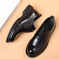 Chaussures en cuir pour hommes Cuir véritable Casual Business formel respirant avec des semelles épaisses