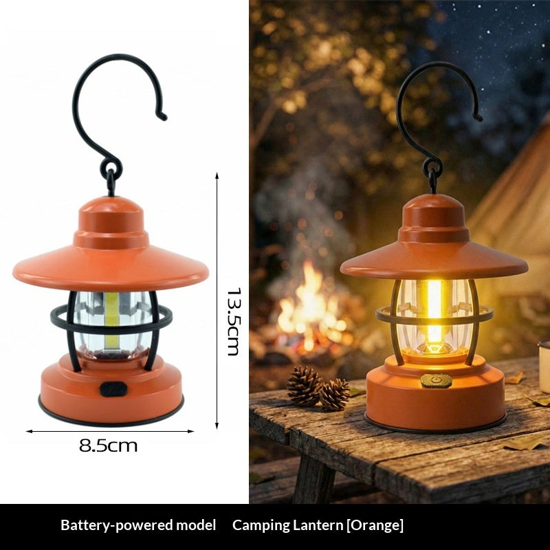 Lampe de camping rétro à énergie solaire