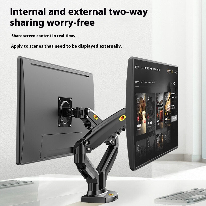 Ordinateur Dual Screen Monitor Smart Desktop Up and Down Lifting Display Rack