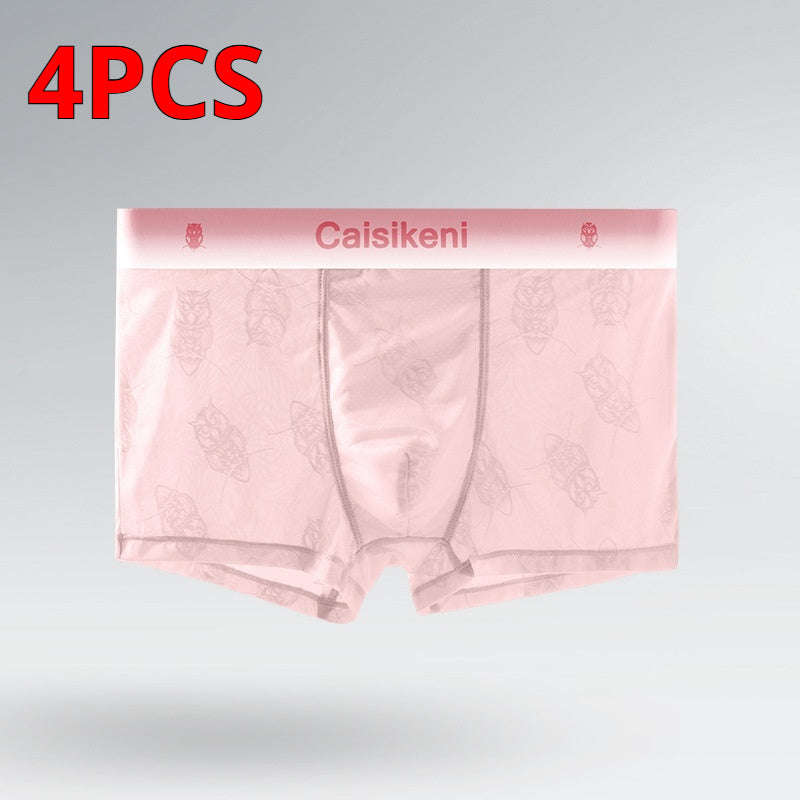 Summer Ice Silk Boxers ultra-mince respirant Mesh