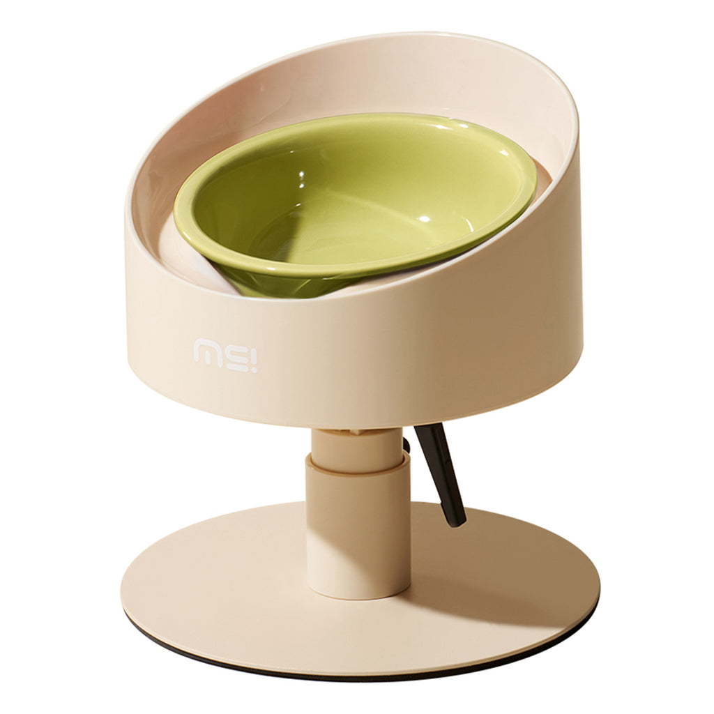 Mochi Sunflower Cat Bowl Ceramic Neck-Support réglable pour les animaux de compagnie