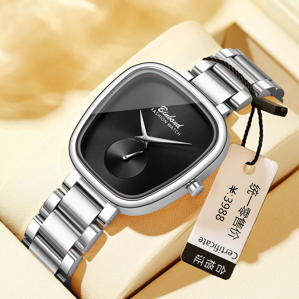 Montre Quartz en acier inoxydable imperméable pour femme