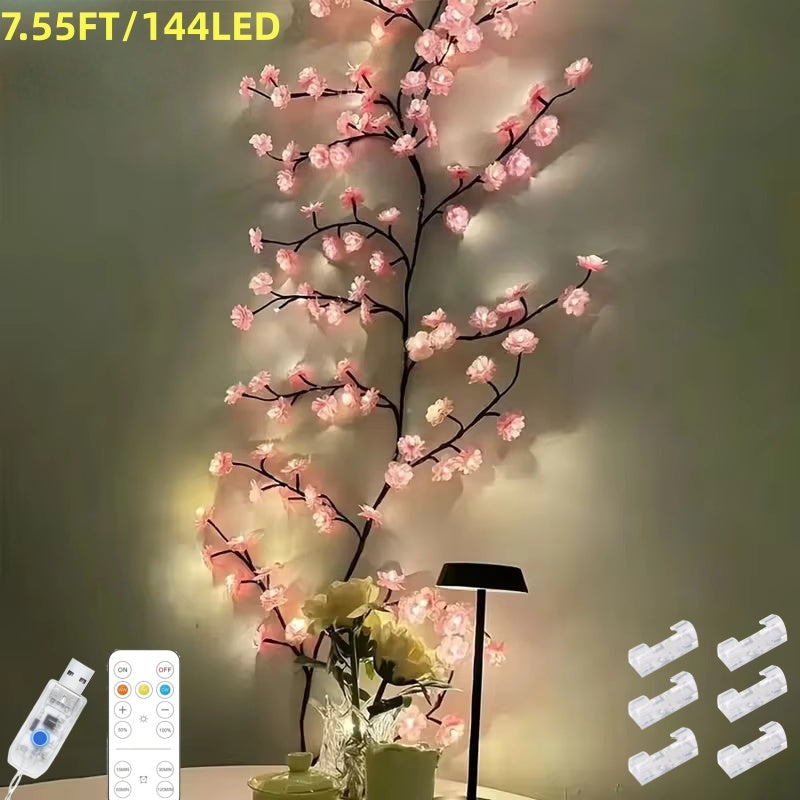 Cerise LED arbre lumières de branche pour le mur