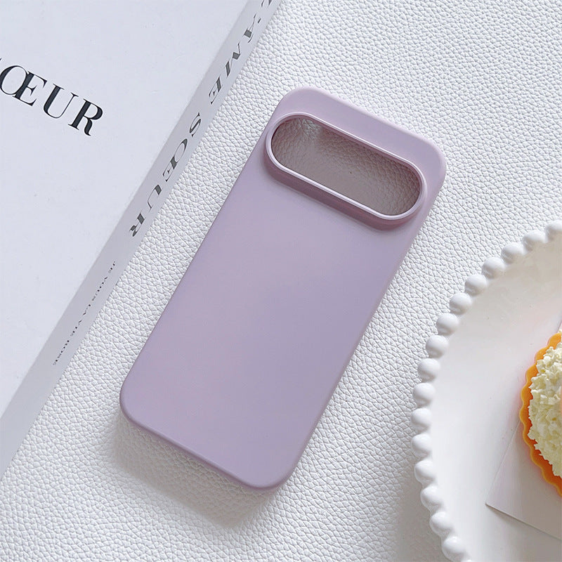 Coque téléphone 6A Bord droit Silicone liquide résistant à la goutte Étui souple