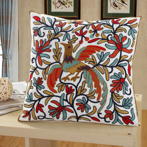 Tissu de coton brodé Grand repose-tête de lit oreiller