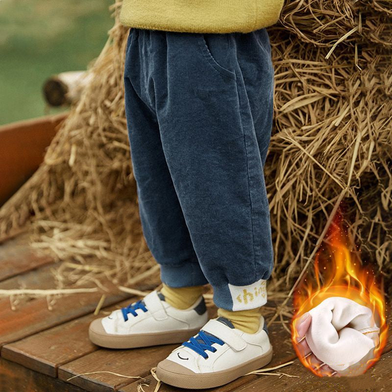 Pantalons en peluche décontractée pour enfants