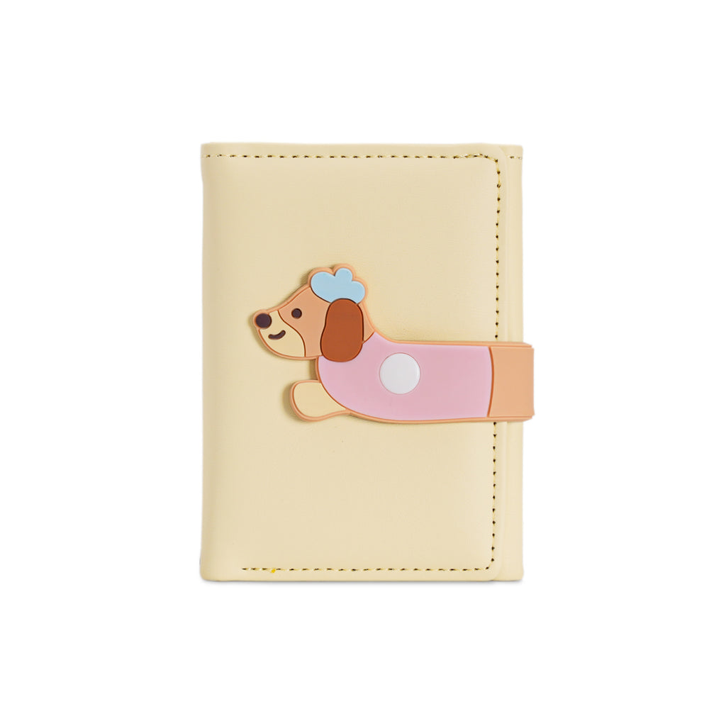 Fille Coeur Cartoon Mignon Illustration Étudiant Mini Court Portefeuille