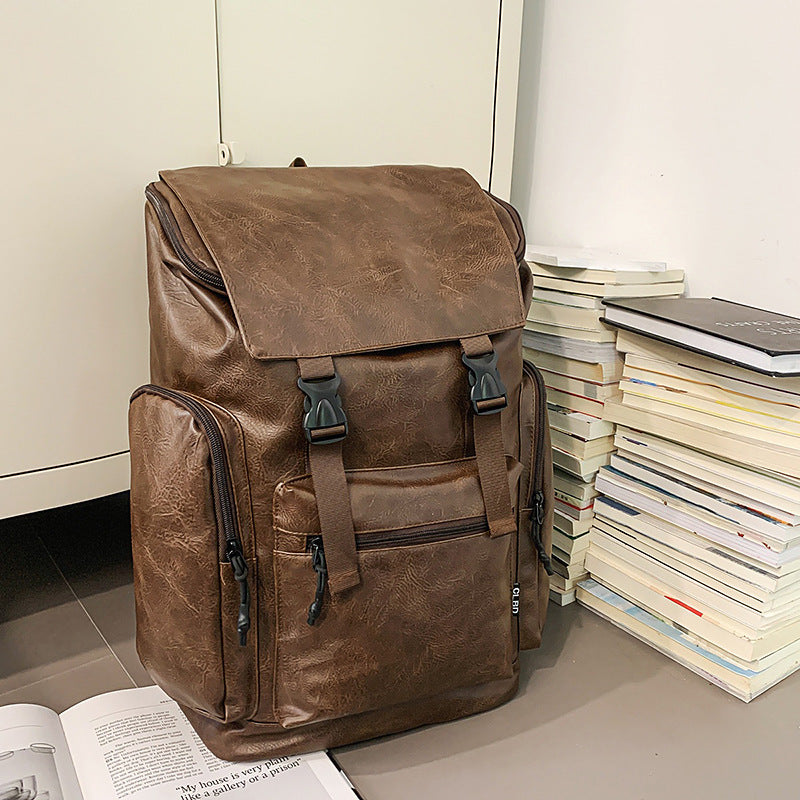 Sac à dos pour femme en cuir de vache en cuir de rétro