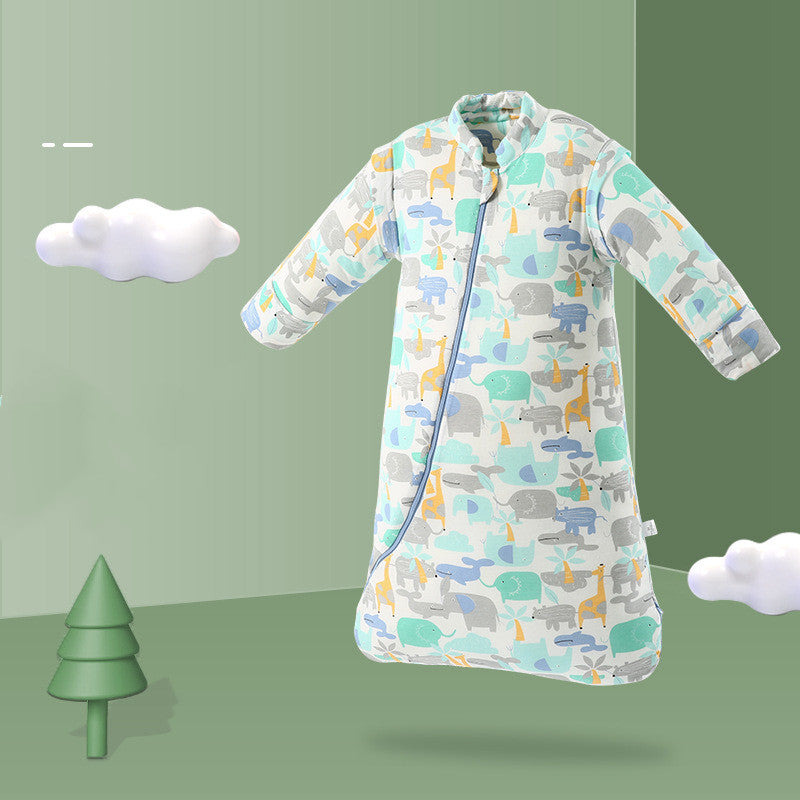 Couverture antidérapante Coton pour enfants épais Sac de couchage en une seule pièce