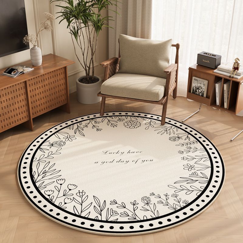 Rug rond de style bohème du ménage