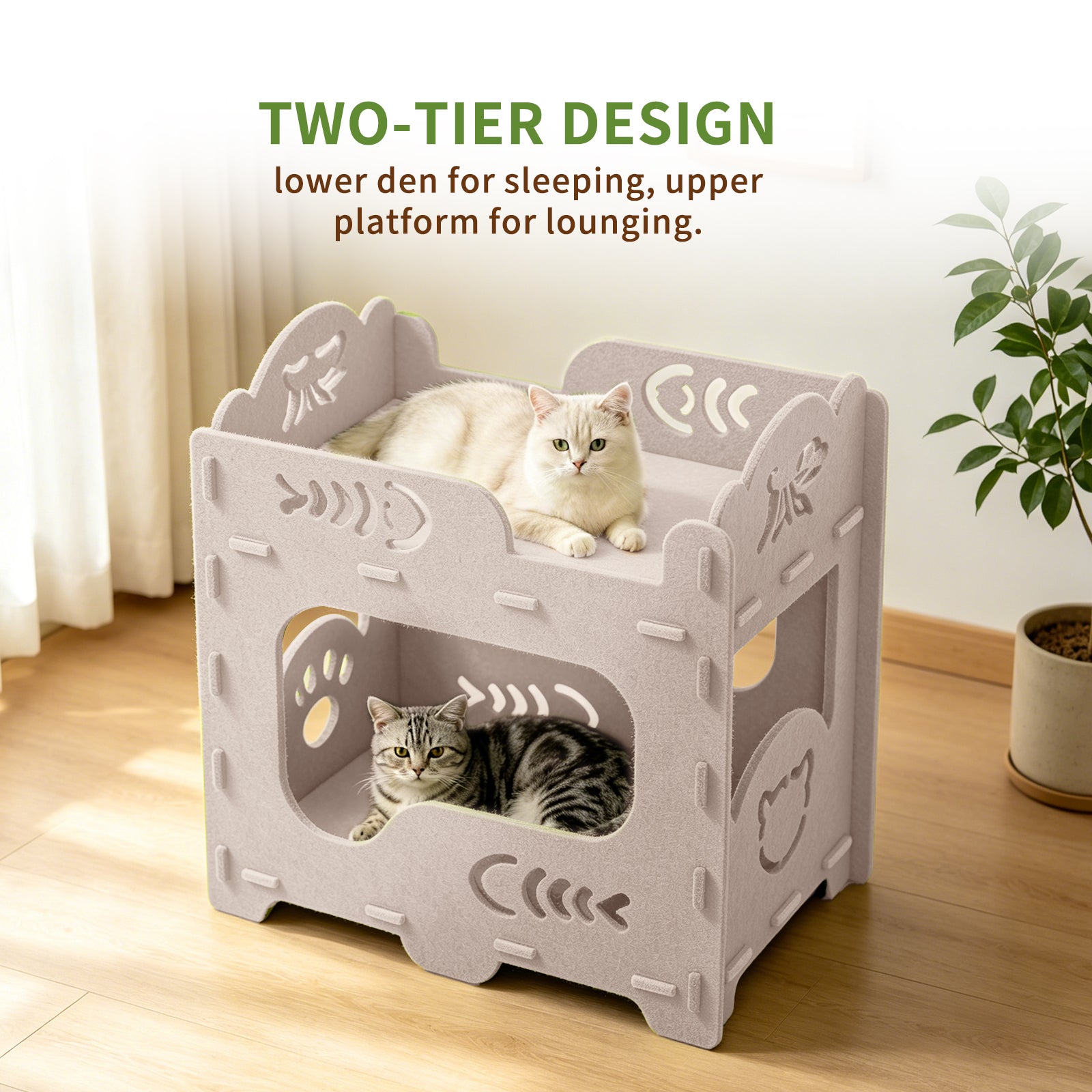 Un seul auto-pickup---Double lit de chat