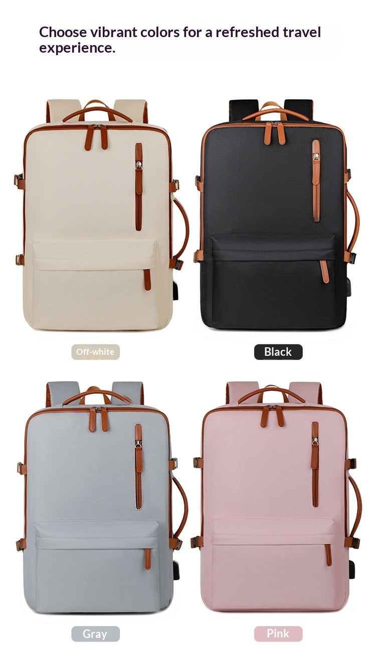Sac portable de voyage d'affaires avec port de recharge USB double-épaule
