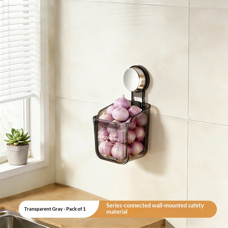 Panier de rangement mural sans punch pour la cuisine