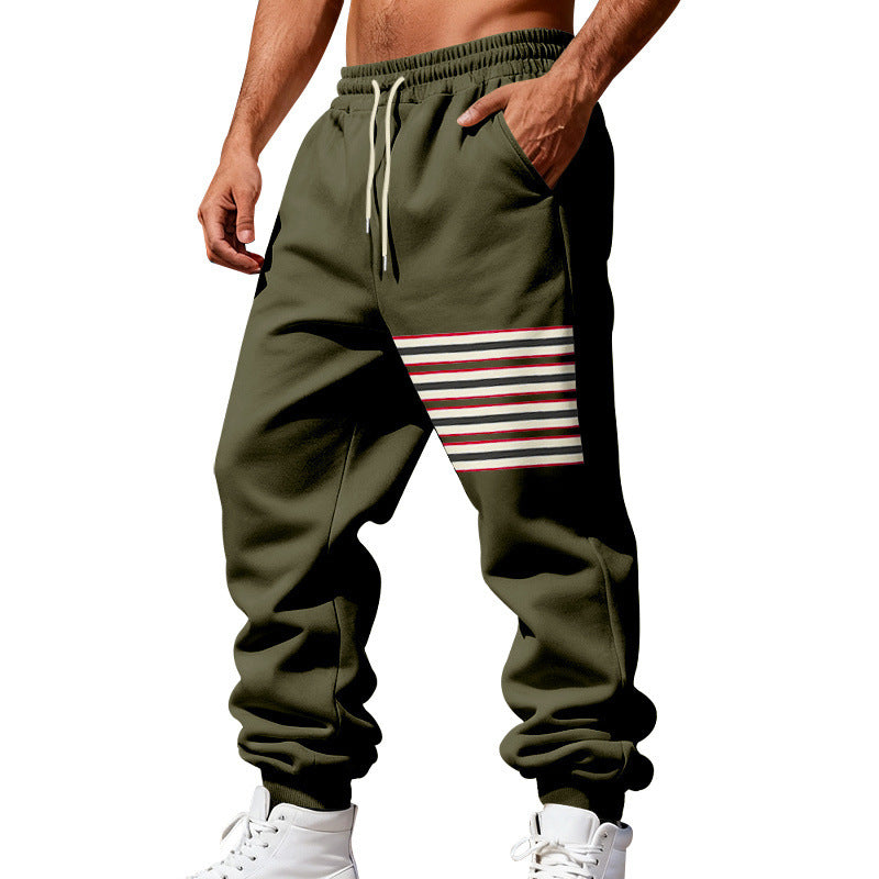 Pantalons de jogging en peluche pour hommes